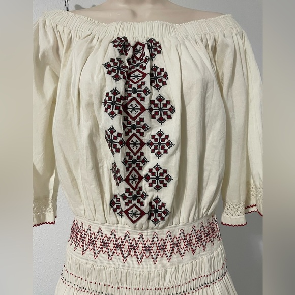 TULAROSA Marietta Off Shoulder Embroidered Dress XS - Picture 5 of 15